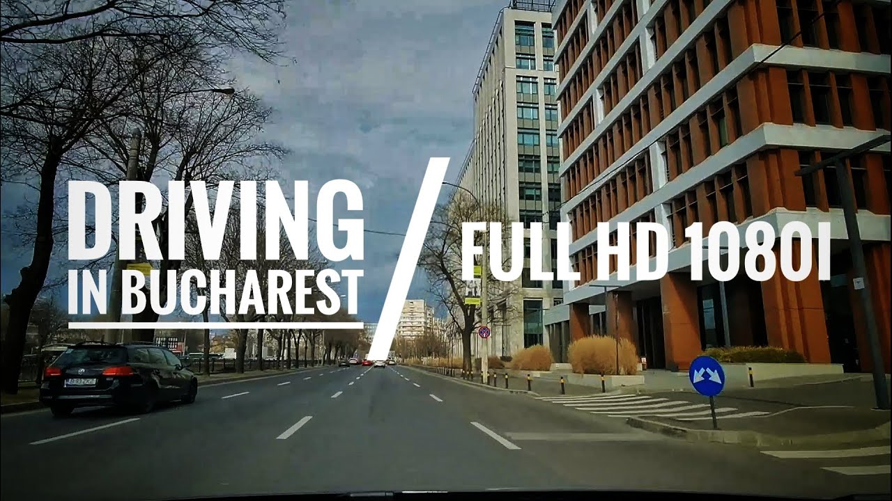 DRIVING IN BUCHAREST / from AUTOVIT to EVA Apartment Building ( Romana Square ) / FULL HD 1080p