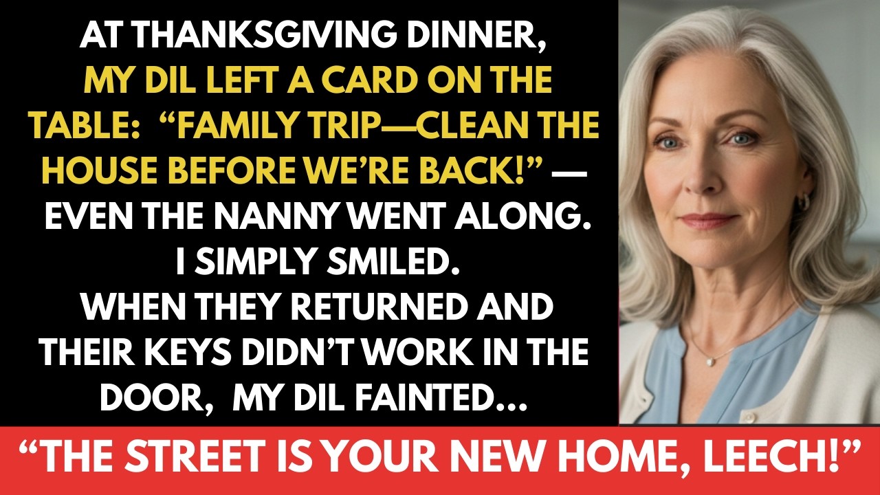 At Thanksgiving dinner, my daughter-in-law left a card on the table: “Family trip—clean the house..