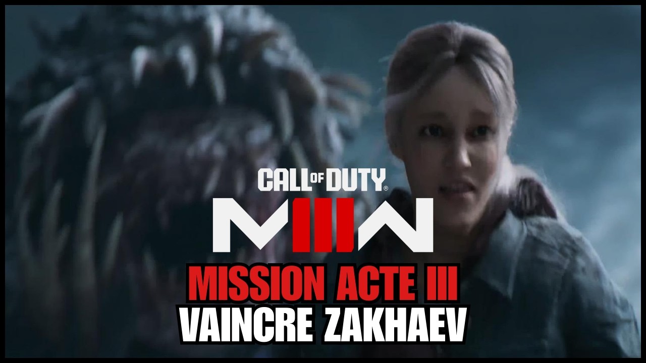 [MWZ] DEFEAT ZAKHAEV : Act 3 final mission | Call of Duty 🐉