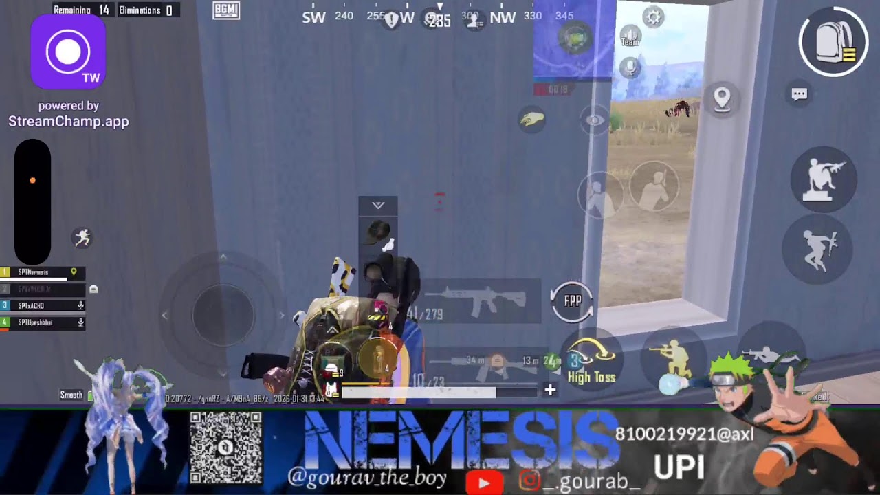 Nemesis is live 🔴 BGMI & MLBB Gameplay || Rush Gameplay || iPhone 15 || 60FPS