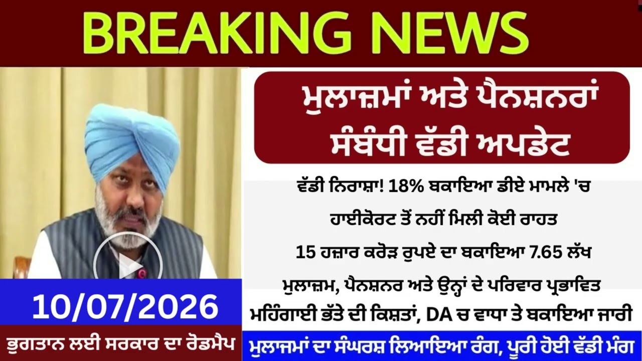 Punjab 6th Pay Commission Latest News, Punjab 6th Pay Commission, Finance news, Finance updates