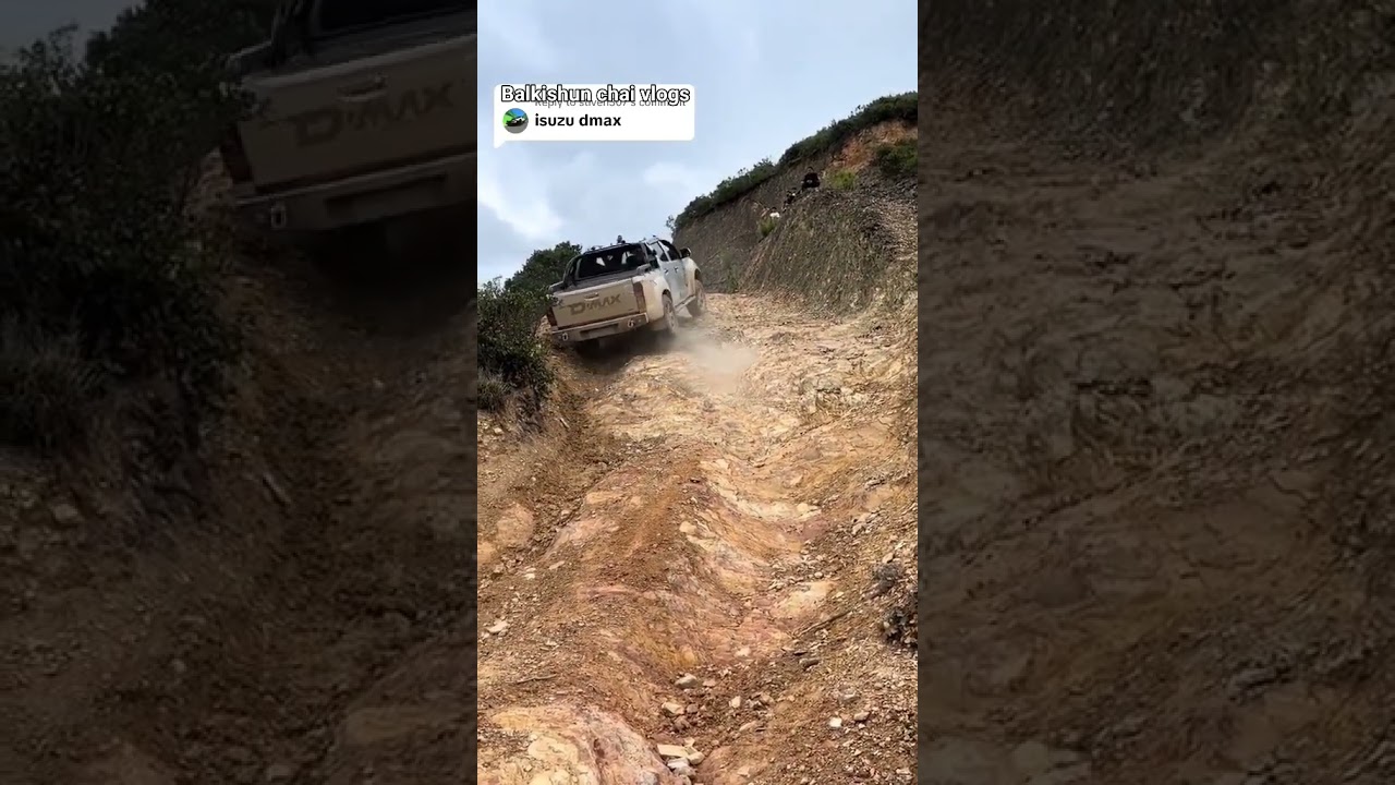 Isuzu dmax 4x4 mountain offroad testing 