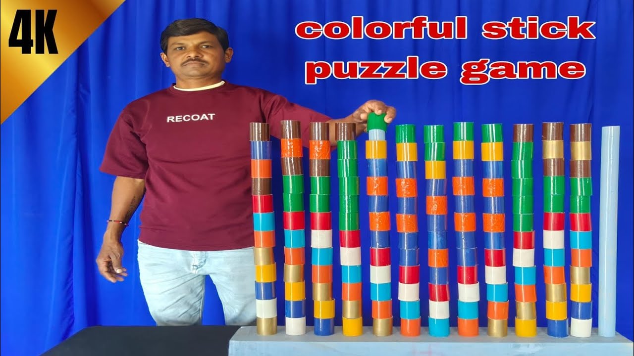 🧿🧿Top 10 Sorting Colouring Cylinders Unique Design Matching Game Challenge videos 