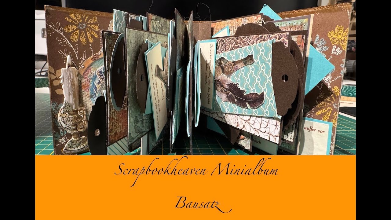 #Scrapbookheaven Mini Album Bausatz verziert mit #Stamperia