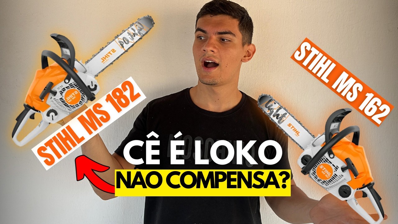 Motosserra Stihl MS 162 vs Motosserra Stihl 182 Qual MELHOR? Qual Motosserra Stihl COMPENSA MAIS?