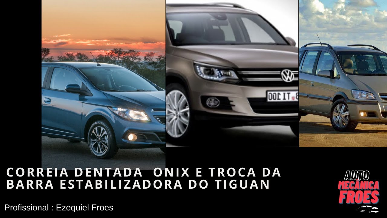 Revisão GM Onix e troca da barra estabilizadora VW Tiguan.