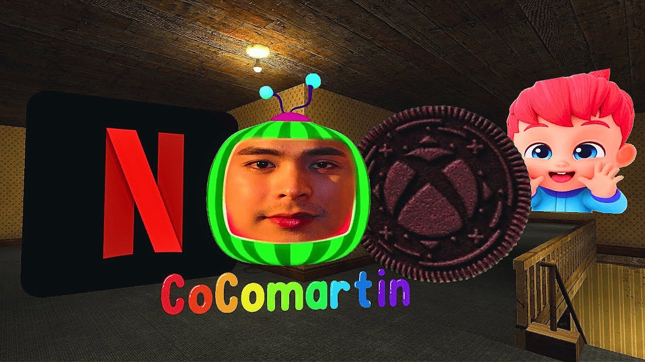 QUADRUPLE CHASE with Cocomartin, Netflix, Bebefinn & OREO in G-Life l Garry's Mod Nextbots