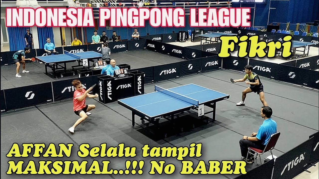 FULL SPEED TEHNIK AFFAN SUKUN VS FIKRI STONI INDONESIA PINGPONG LEAGUE SERIES I 2024