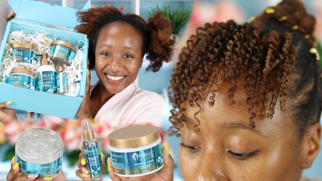I TRIED THAT NEW NEW FROM MIELLE! The Moisture RX Hawaiian Ginger Collection 4b 4c Hair Review