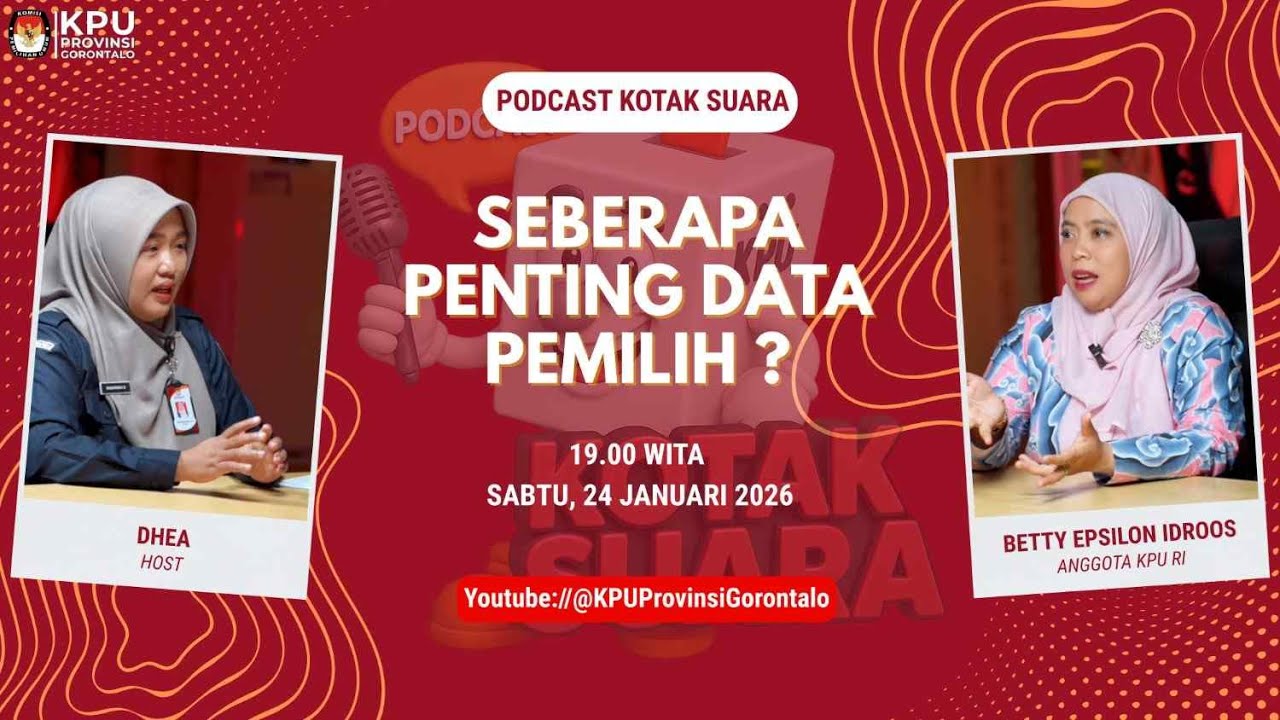 KOTAK SUARA - SEBERAPA PENTING DATA PEMILIH BERSAMA ANGGOTA KPU RI BETTY EPSILON IDROOS!