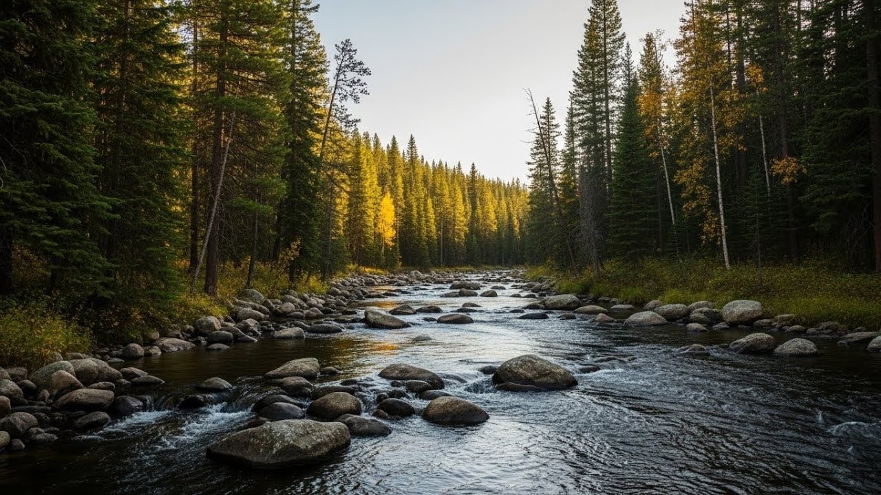Peaceful Forest River 🌲🌊 Natural Ambience for Deep Sleep and Stress Relief #2726