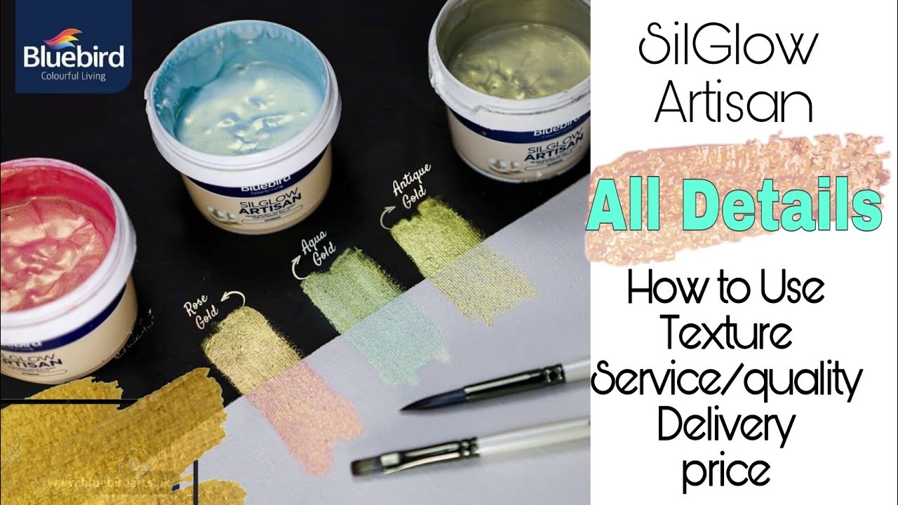 How to use bluebird Silglow Artisan paint colors | All bluebird color details in a Short review