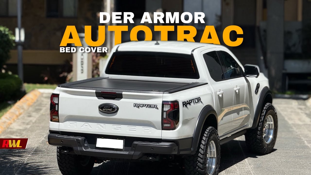 Installed Der Armor Autotrac Automatic Roller Lid on the Ranger Raptor