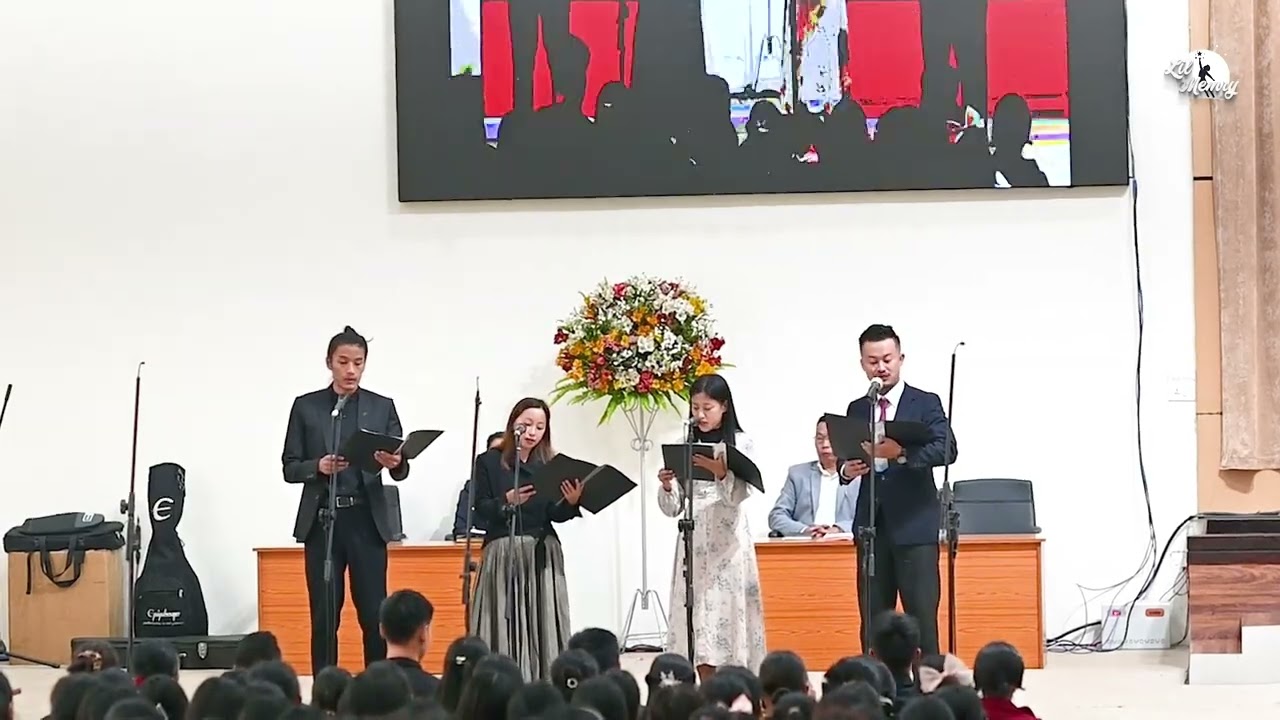 Quartet Winners Voice singing at Youth Day of Prayer Pfutsero Town Baptist Church