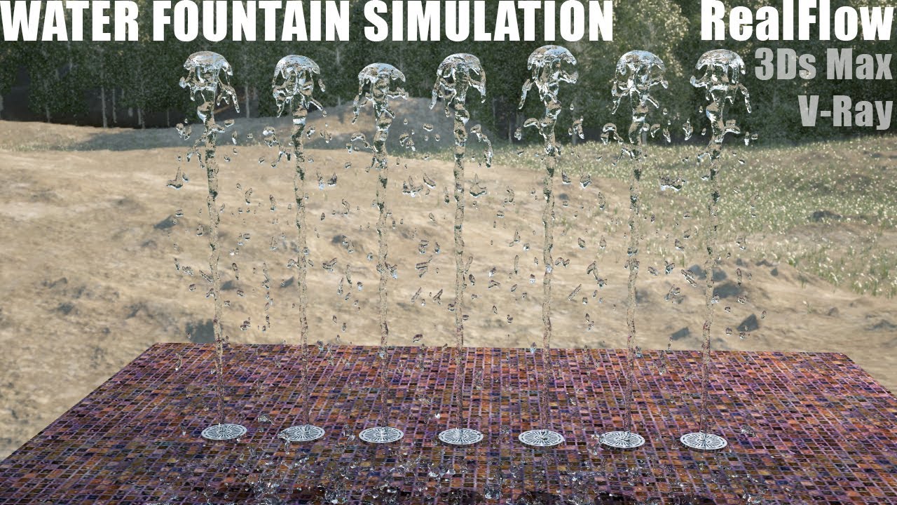 Water Simulation - RealFlow, 3Ds Max, VRay