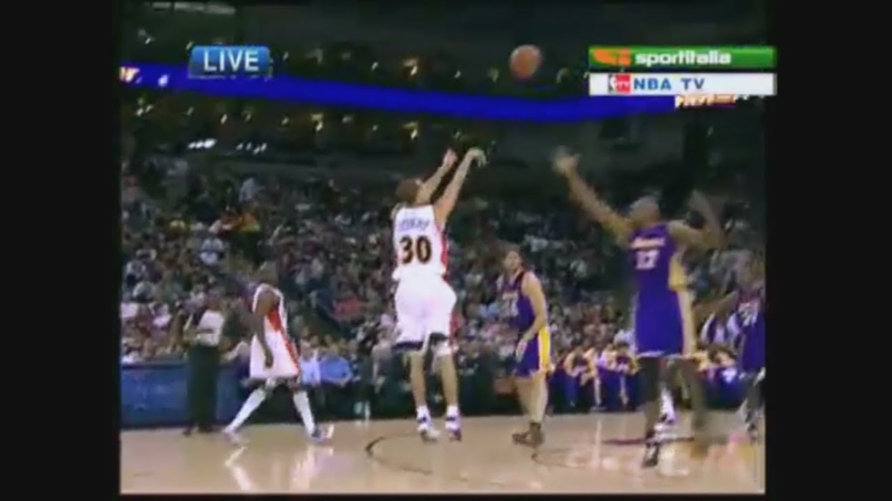Stephen Curry 29 Points 9 Ast Vs. Lakers, 2009-2010.