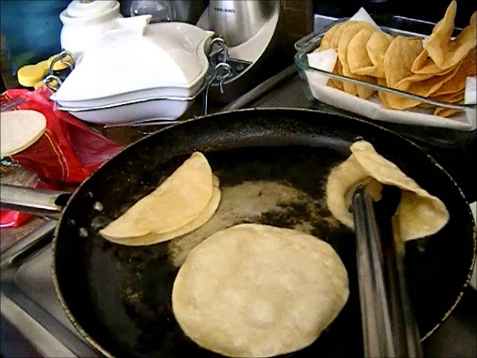 HOW TO FRY A TACO SHELL