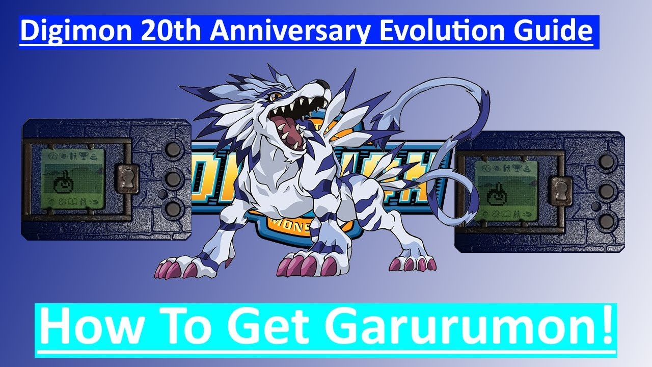 20th Anniversary Digimon How to get Garurumon!