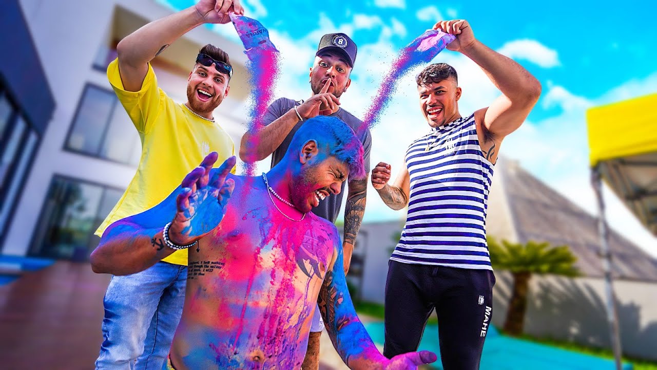 MEUS AMIGOS ME COBRIRAM DE PÓ COLORIDO * fui muito trollado *