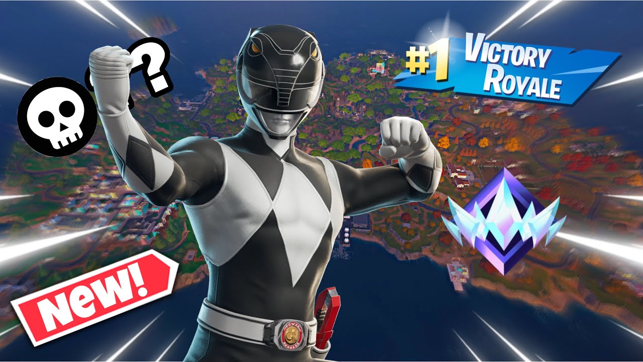 *NEW* Black Ranger Skin Gameplay! (Power Rangers Collab) | Zero Build Reload