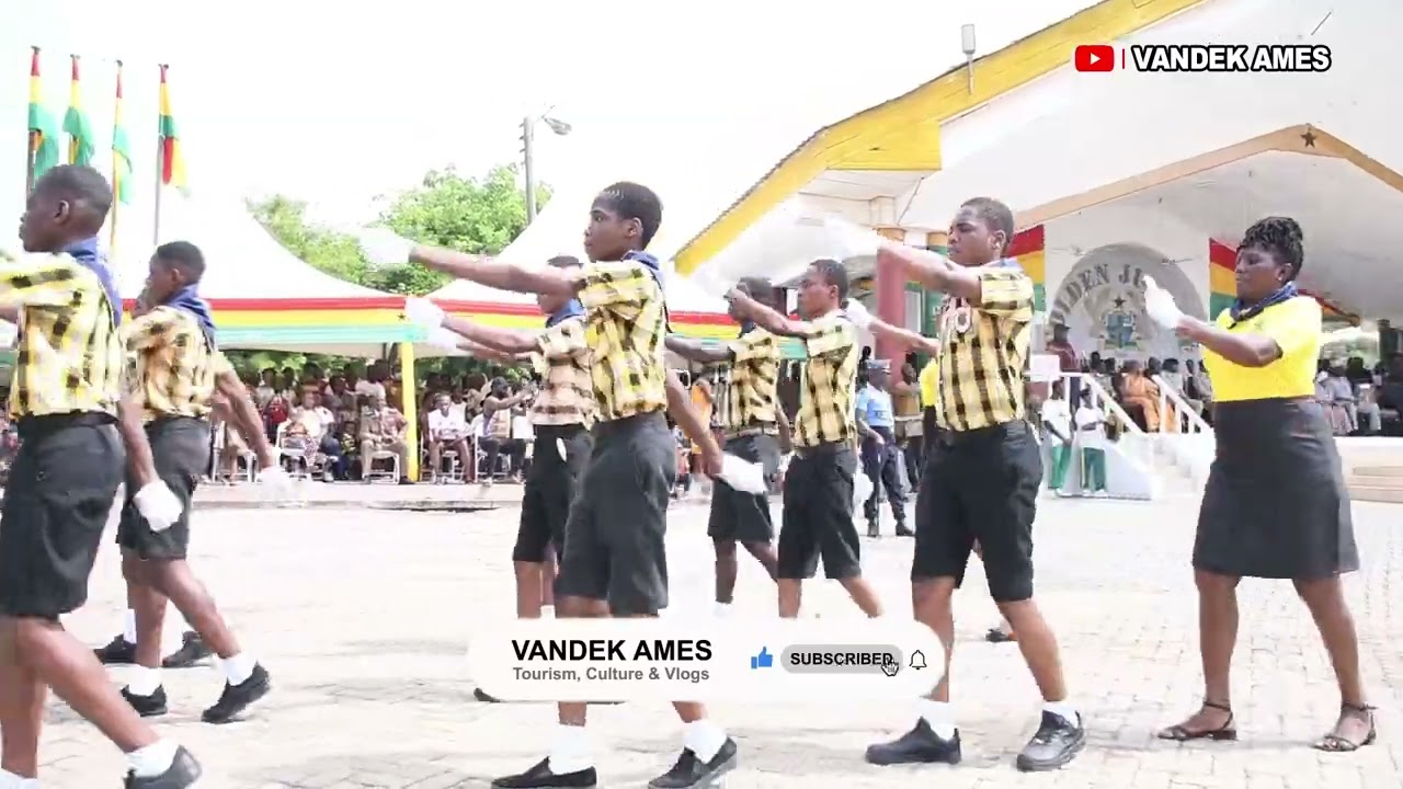 Match Pass By School Children on 67th Independence Day celebration in Ho