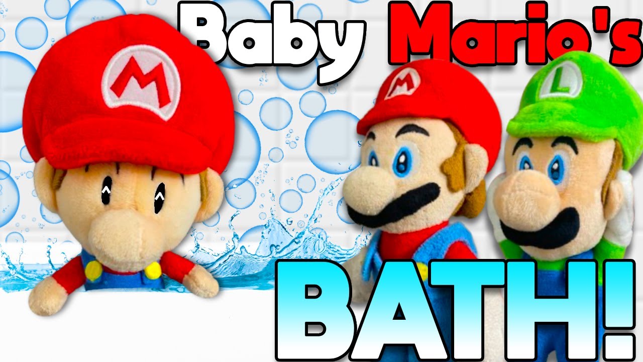 Baby Mario's Bath! - Mario Plush