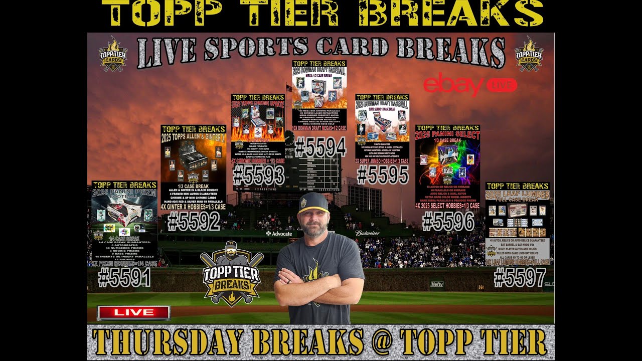 THURSDAY NIGHT BREAKS - 2025 PRIZM FOOTBALL, LEAF LUMBER, BOWMAN DRAFT, GINTER X, SELECT & MORE!
