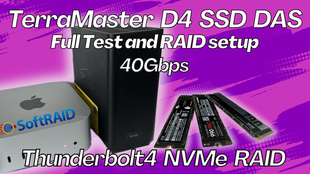 NVMe RAID with TerraMaster D4 SSD DAS and SoftRAID