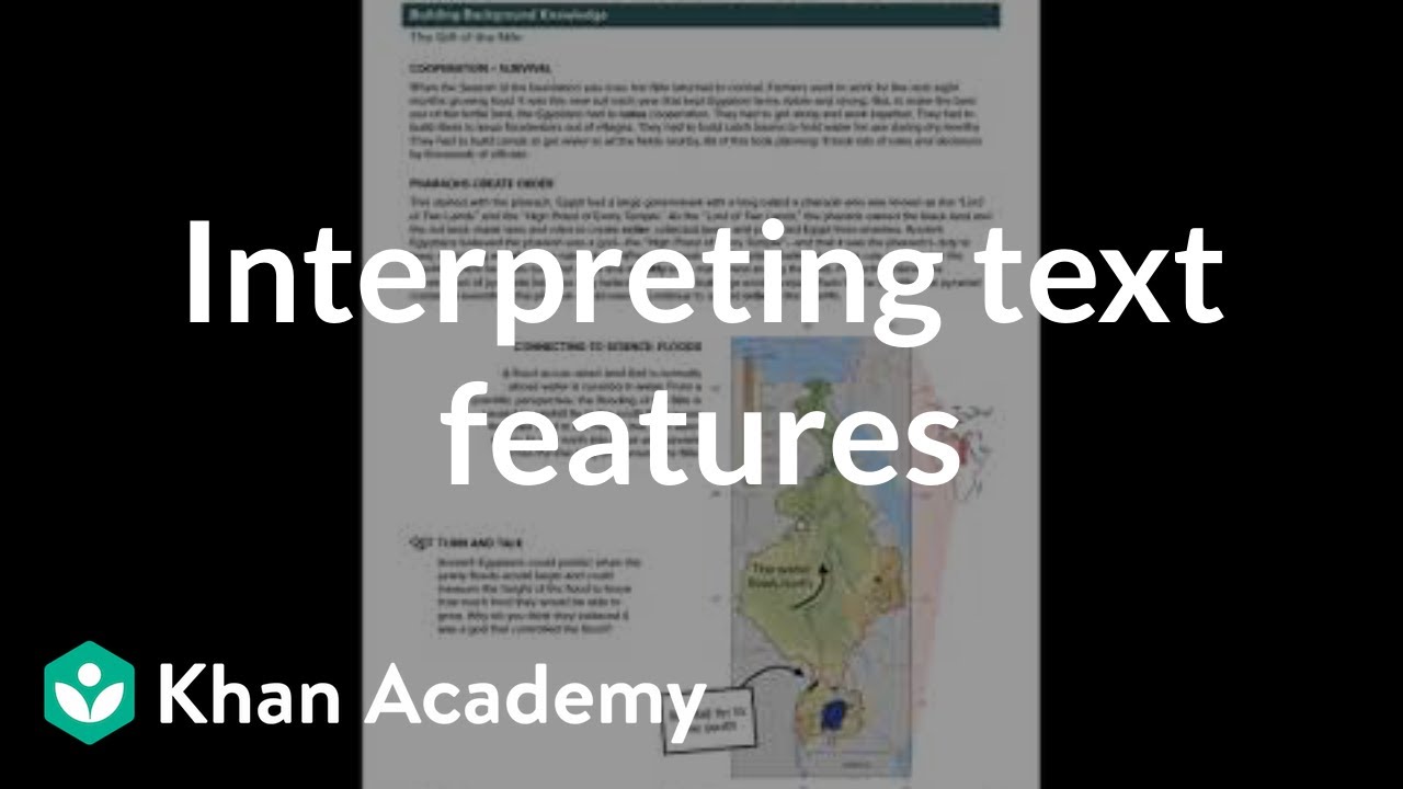 Interpreting text features | Reading | Khan Academy