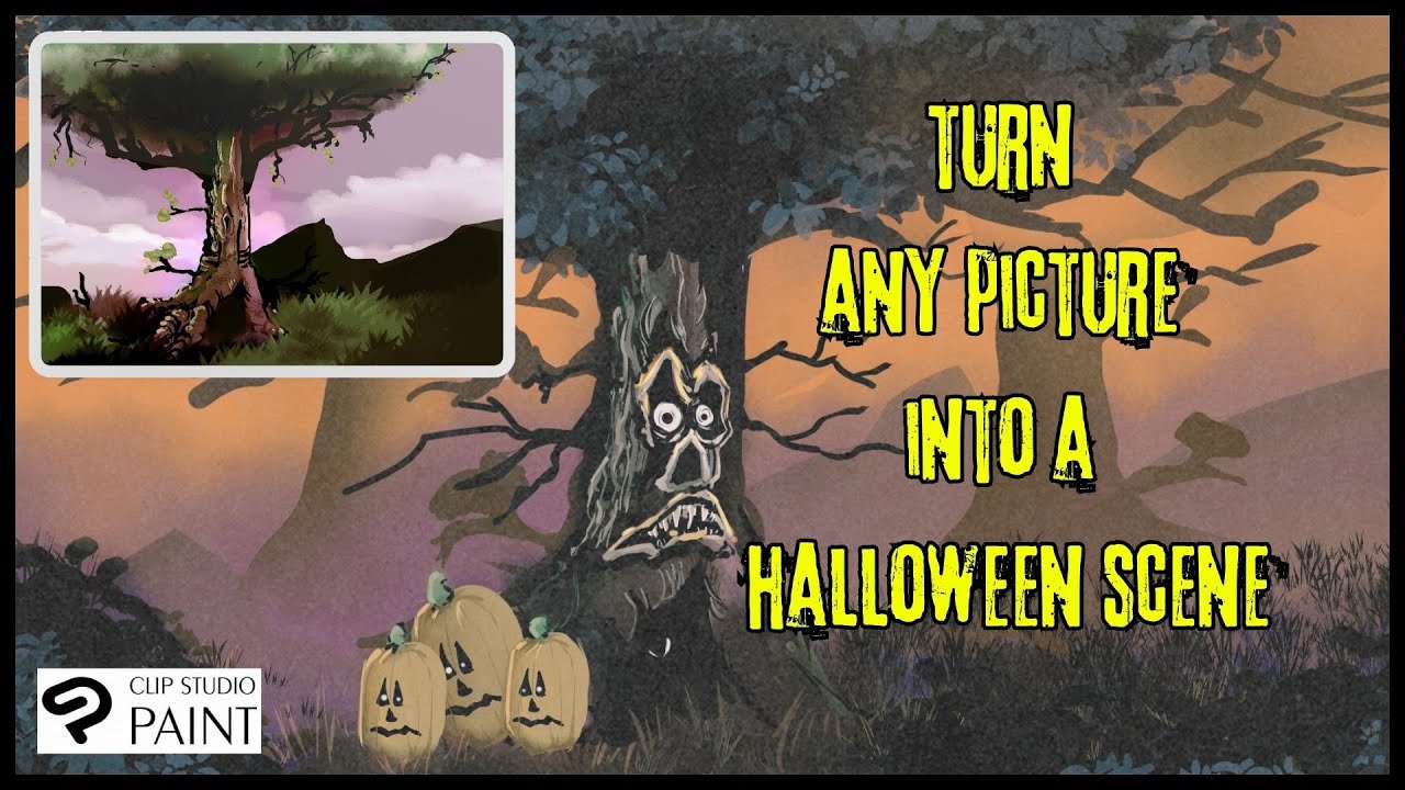 Creative Glitch Art Transition - Turn anything into a HALLOWEEN Scene