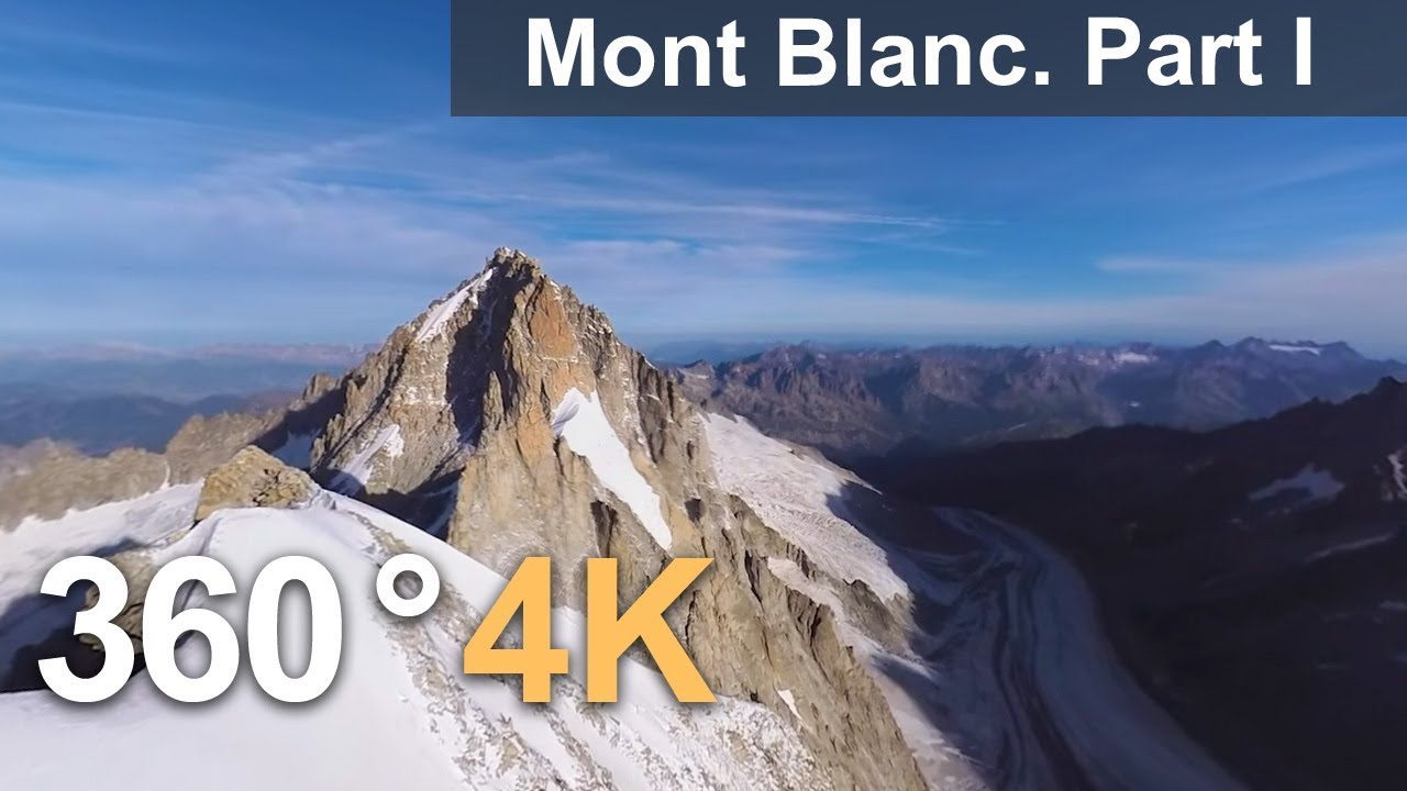 360°, Монблан, Италия-Франция. Часть 1. 4К видео с воздуха