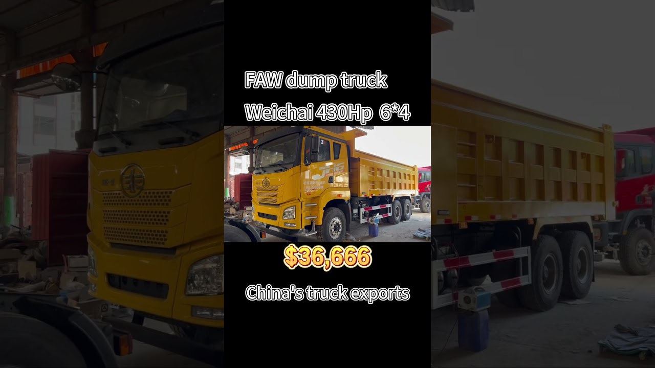 FAW dump truck,weichai 430Hp,6*4, Trucks exported from China.#FAW #truck #china #dumptruck #export