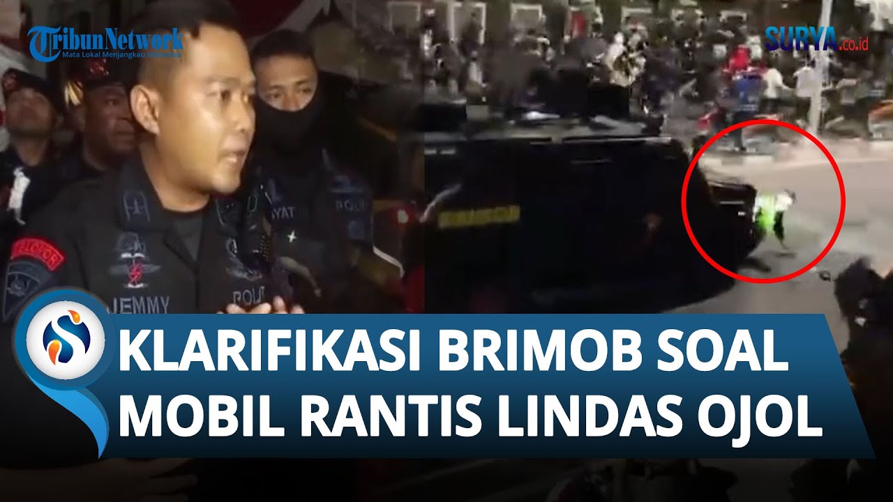 KLARIFIKASI BRIMOB soal Mobil Rantis Lindas Ojol hingga Tewas: Itu Sudah Terjadi, Kami Minta Maaf