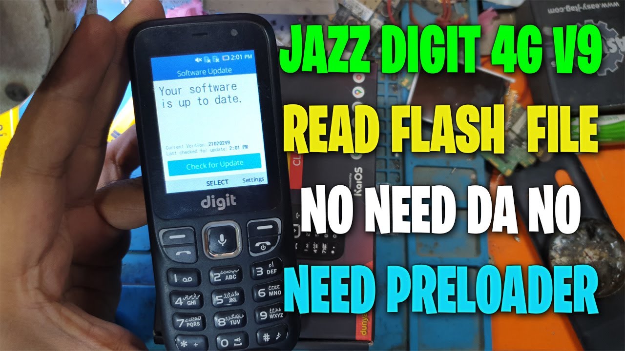 JAZZ DIGIT 4G V9 READ FLASH  FILE NO NEED DA NO NEED PRELOADER | V9 UNLOCK POSSIBLE