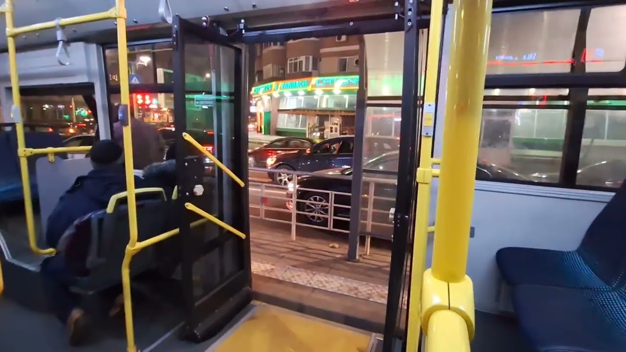 O plimbare de seara cu nou autobuz electric 50 al Brăilei 🚍🚌🎖🏆🇷🇴