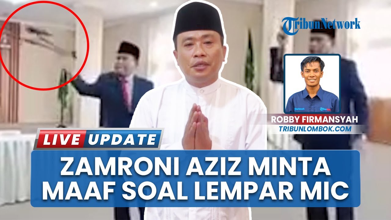 Kepala Kanwil Kemenag NTB Zamroni Aziz Minta Maaf Usai Viral Video Lempar Mikrofon Saat Pelantikan