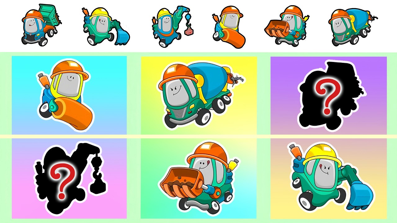 Mystery Builder Vehicle Reveal! 👷‍♂️🚧 Can You Guess It | Funny Vehicles Animation