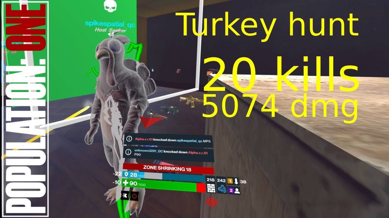 Turkey Hunt event with spikespatial_qc and unknown3291_QC on Phoenix #french - Population One VR