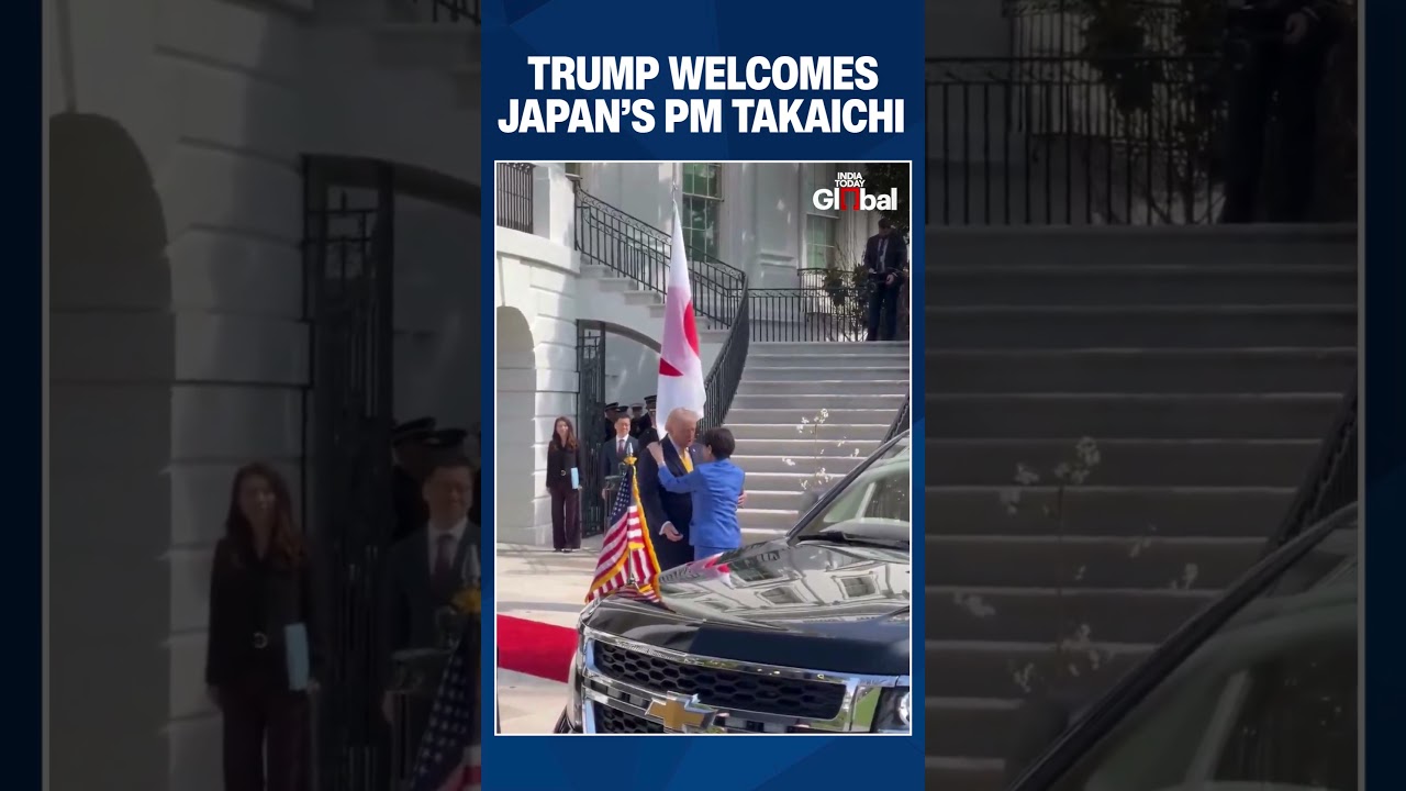 U.S. President Donald Trump Welcomes Japan Prime Minister Sanae Takaichi At White House | #japan