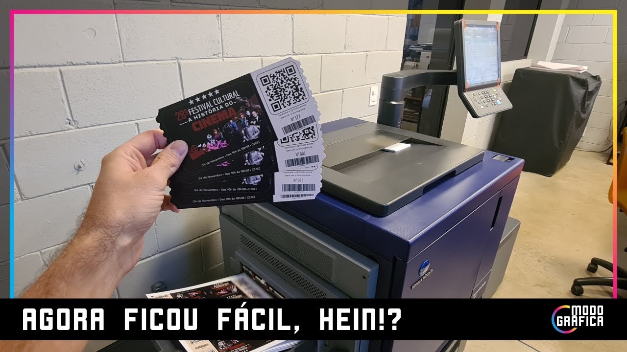 COMO PRODUZIMOS CONVITES COM CORTE ESPECIAL | Konica Minolta 4065 e LN6