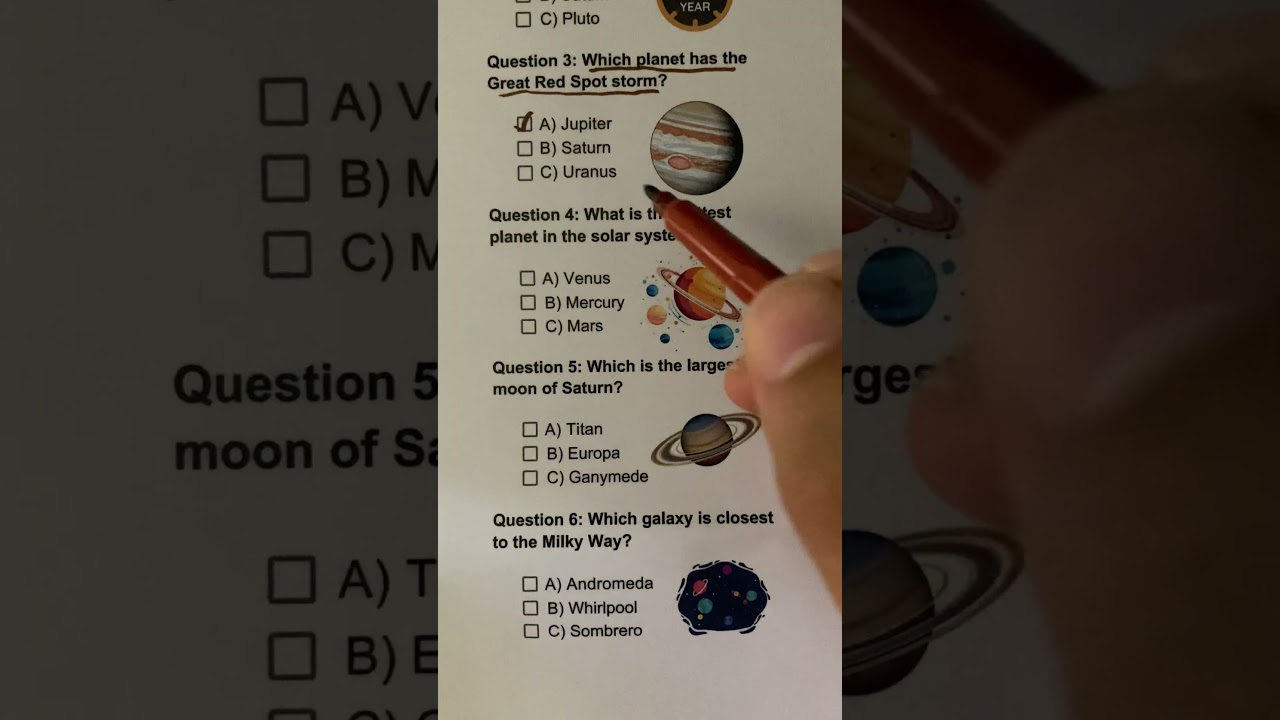 Space Quiz - Can crack all 6? #quiz #quiztime #quizchallenge #trivia #spacefacts