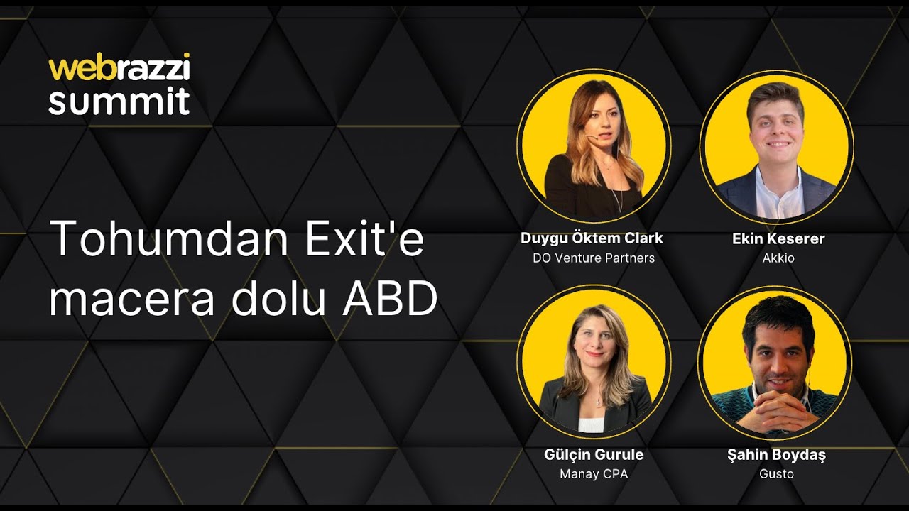 Tohumdan Exit'e macera dolu ABD | Webrazzi Summit 2023