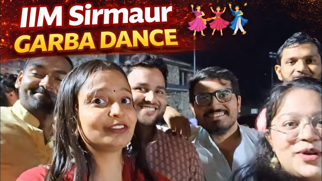 IIM sirmaur Garba Dance l Abhishek Kumar IIM l Abhishek Kumar vlogs #iim #garba #mba 