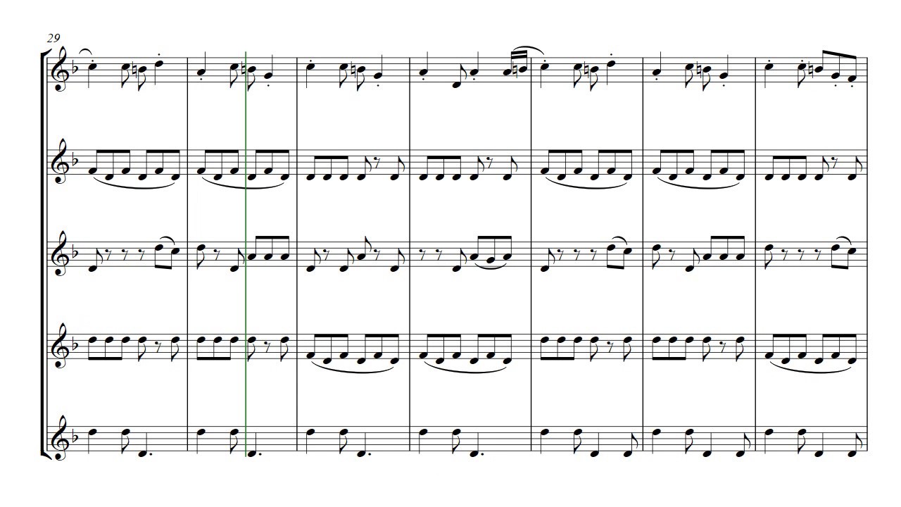 Pirates of Caribbean - brass quintet