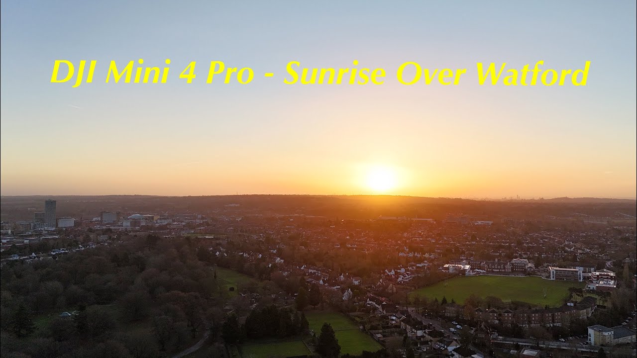 DJI Mini 4 Pro - Sunrise over Watford/Hertfordshire