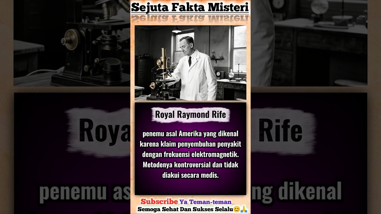 Royal Raymond Rife: Penemu Kontroversial yang Klaim Bisa Sembuhkan Kanker dengan Frekuensi #fakta