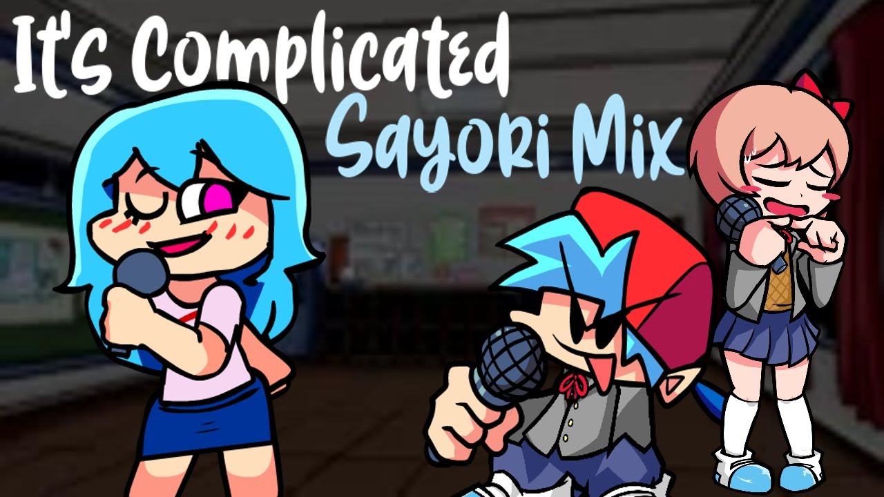 Sky sings It's Complicated (Sayori Mix) Doki Doki Takeover FNF Mod + MIDI lol