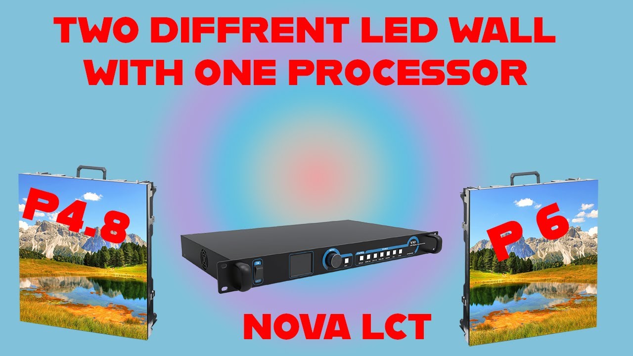 How To Configure 2 different led wall with one processor#novalct @vfxmehra