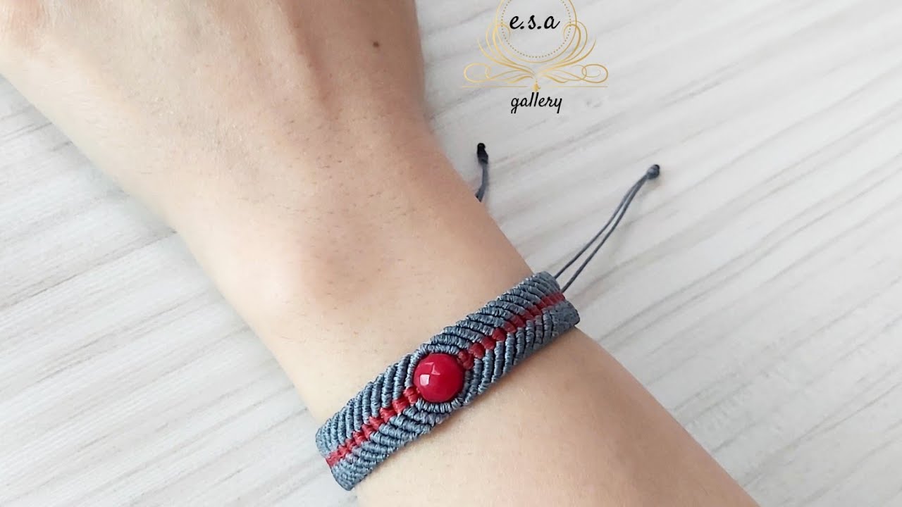 How to make a bracelet with micro macrame technique?بافت دستبند مکرومه