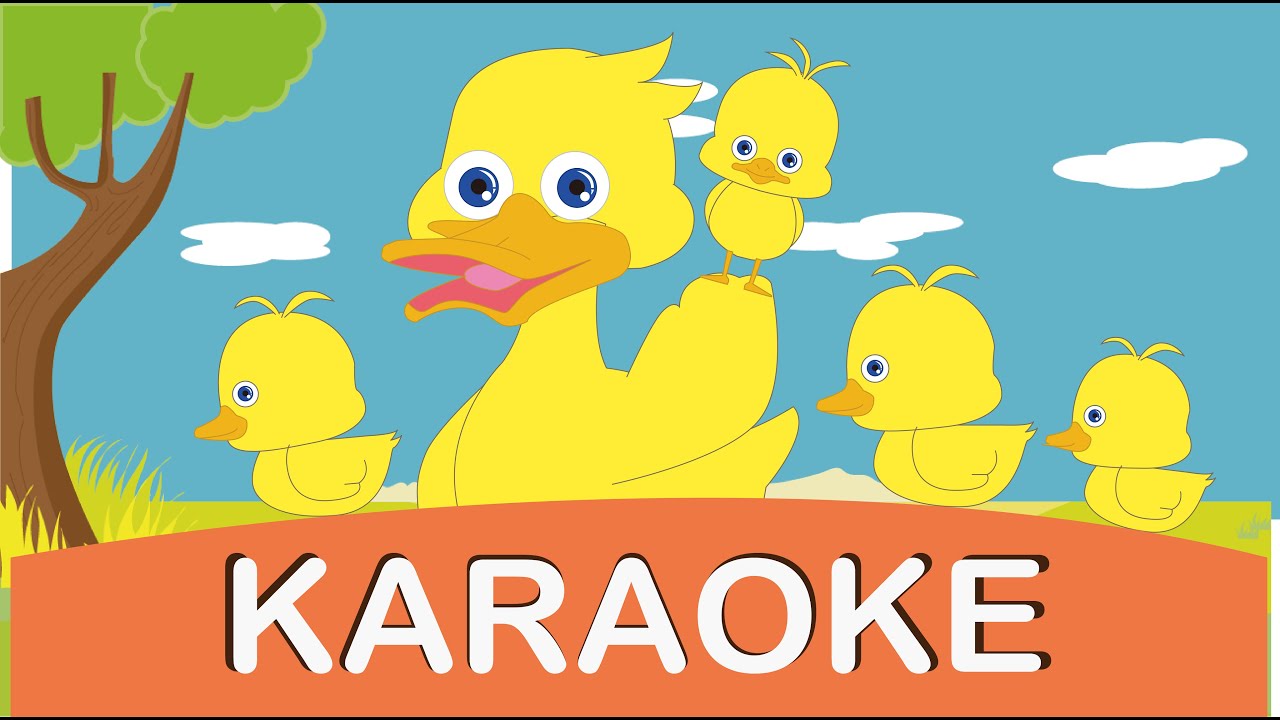 Karaoke: Five Little Ducks | Children Nursery Rhyme | Kids Songs | Baby Puff Puff